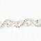 3/8" Crystal Rhinestone Fashion Trim 1 Yard Silver Chain Trim